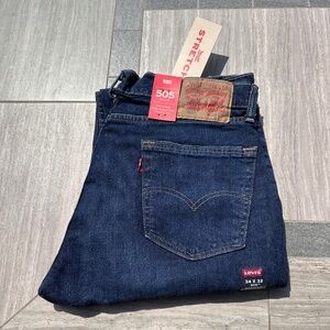 Men's Levi 505 Regular 34x32 Stretch
